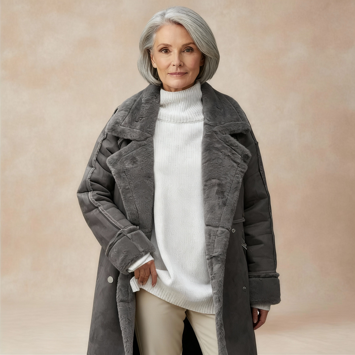Elmsworth Cozy Teddy Trench Coat — Warmth & Style
