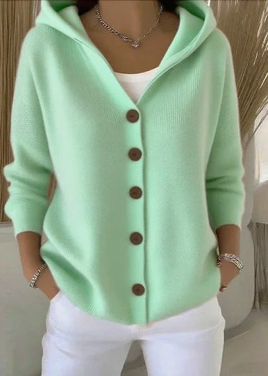 Avora | Elegant Hooded Cardigan