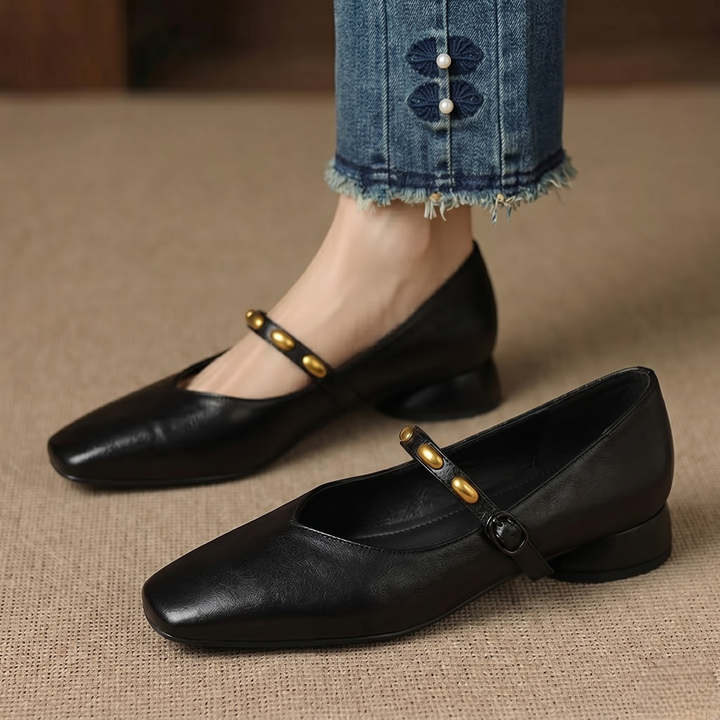 Zyra | Genuine Leather Flats