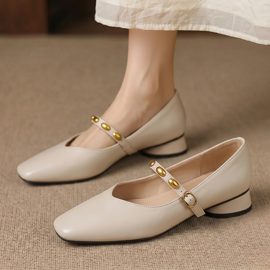 Zyra | Genuine Leather Flats