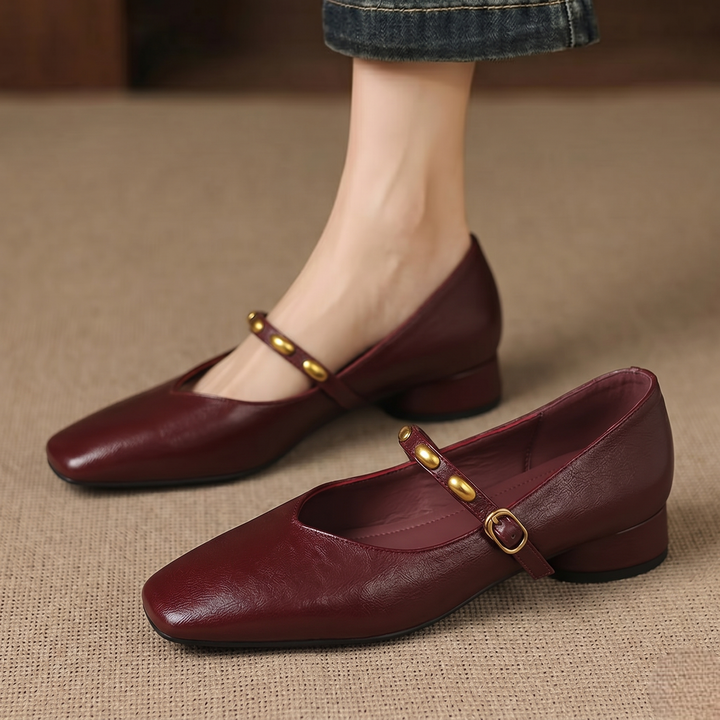 Zyra | Genuine Leather Flats