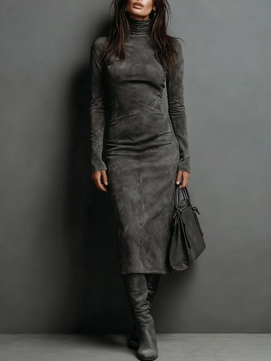 Emma | Elegant Long-Sleeve Midi Dress