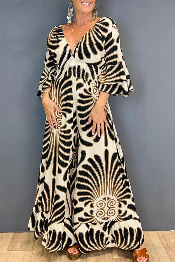 Delara - Classy Printed Jumpsuit
