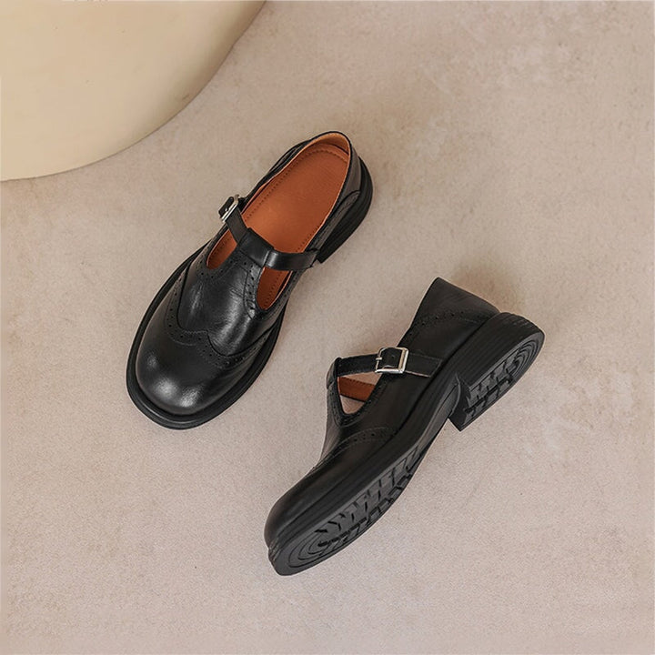 Verda | Vegan Leather Mary Jane Flats