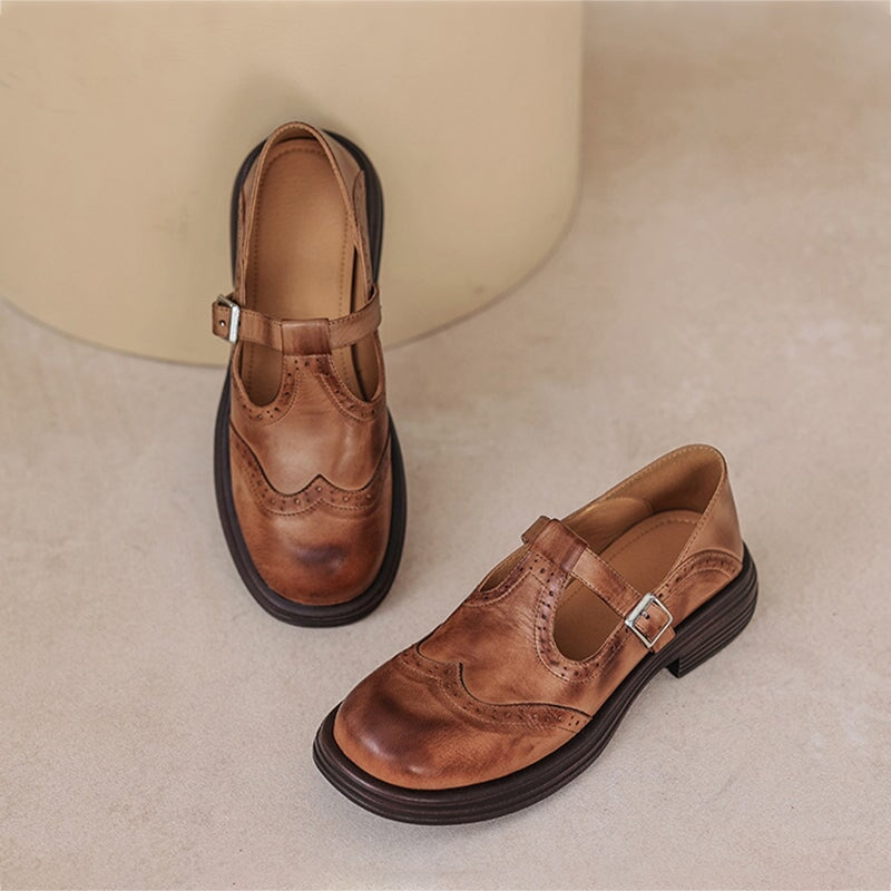Verda | Vegan Leather Mary Jane Flats