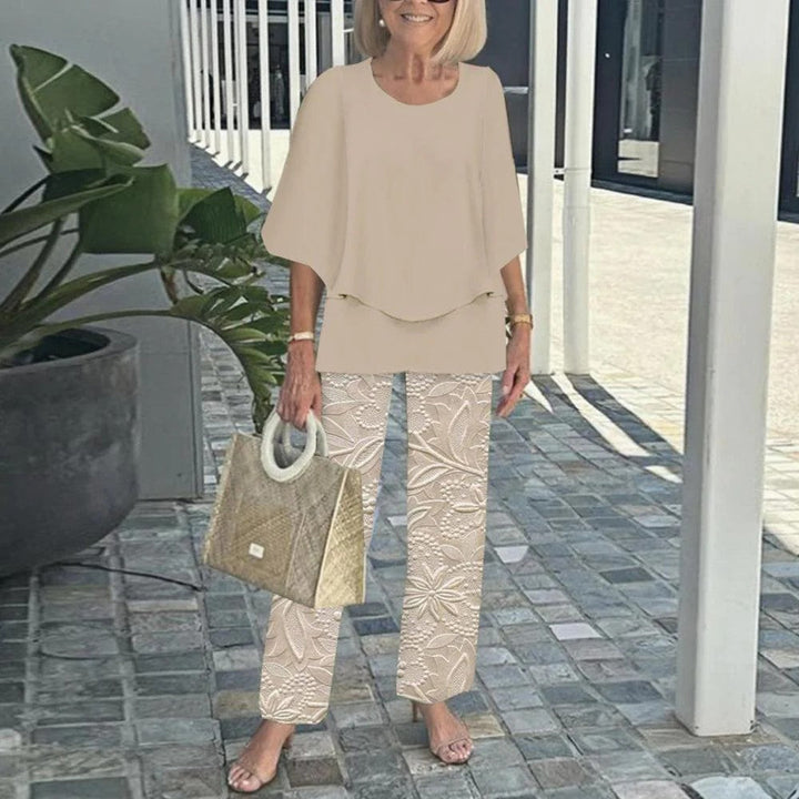Laila | Casual Half Sleeves Two Piece Set