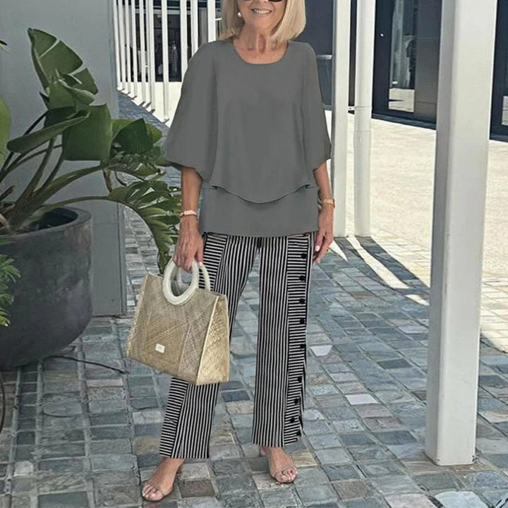 Laila | Casual Half Sleeves Two Piece Set