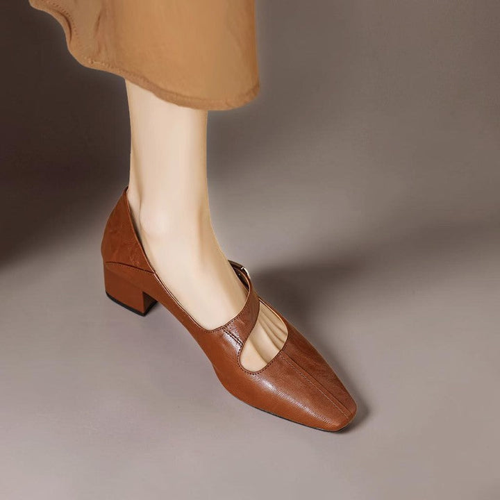 Quera | Chiseled Square-Toe Mary Jane Pump