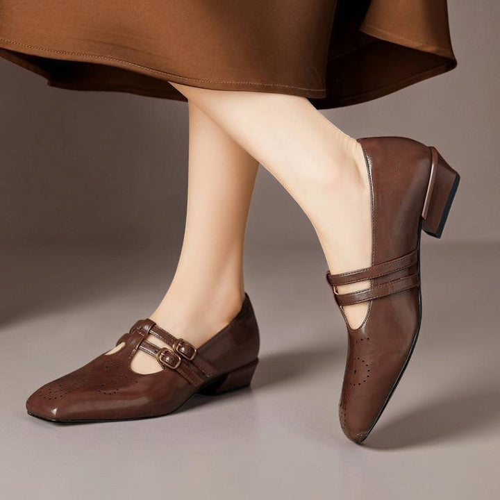 Marisol | Brogued Dual-Strap Mary Jane Pump