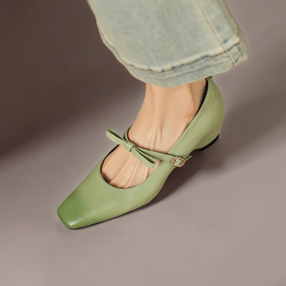 Bryony | Bow-Strap Mary Jane Pump