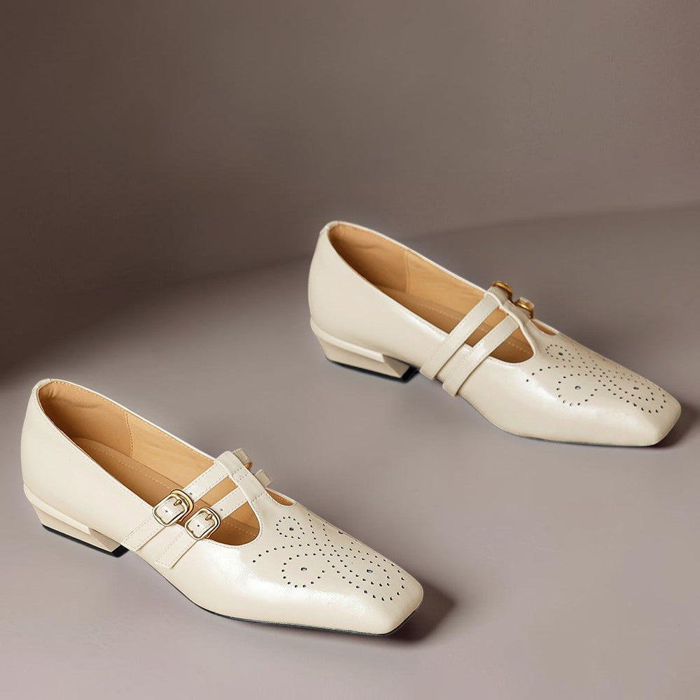 Marisol | Brogued Dual-Strap Mary Jane Pump