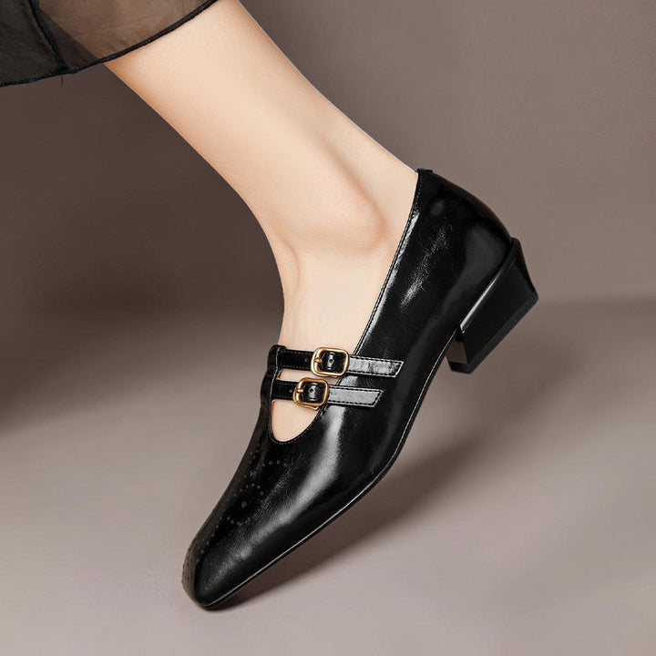 Marisol | Brogued Dual-Strap Mary Jane Pump