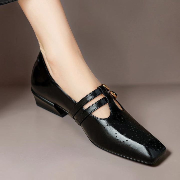 Marisol | Brogued Dual-Strap Mary Jane Pump