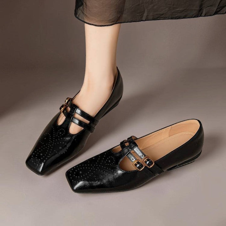 Marisol | Brogued Dual-Strap Mary Jane Pump
