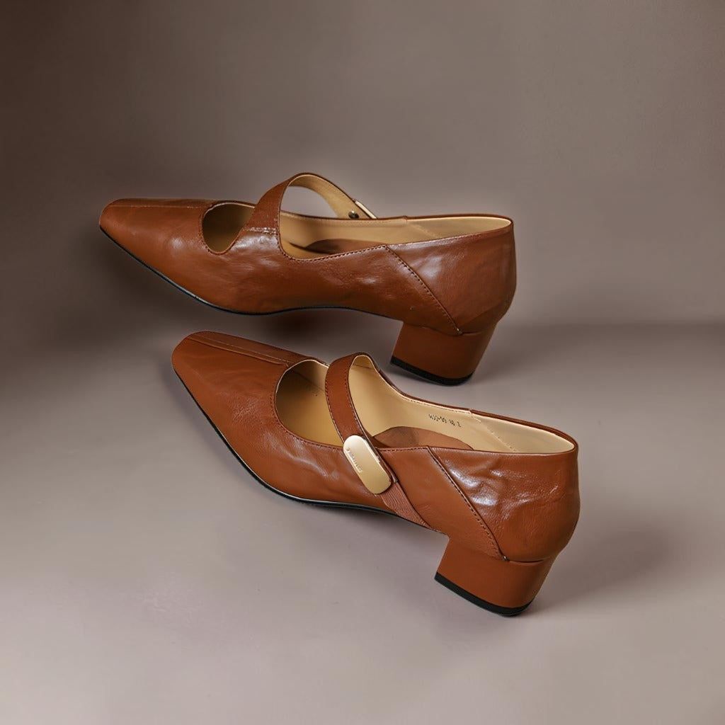 Quera | Chiseled Square-Toe Mary Jane Pump