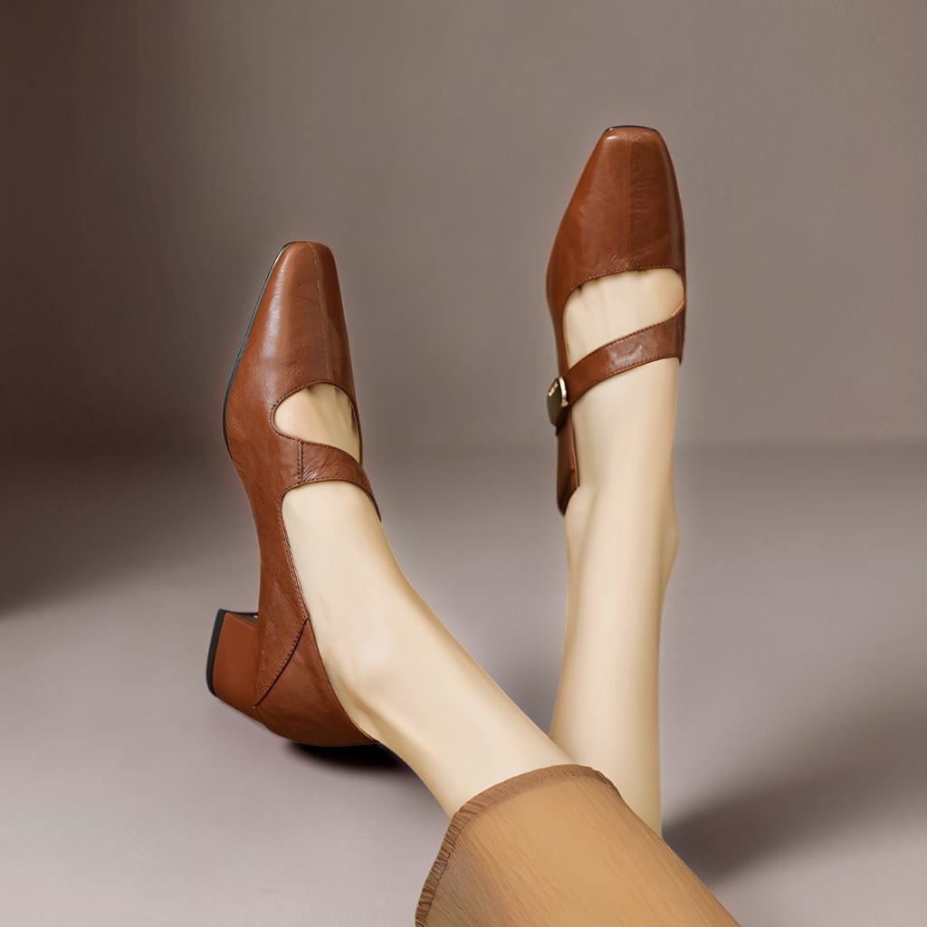 Quera | Chiseled Square-Toe Mary Jane Pump