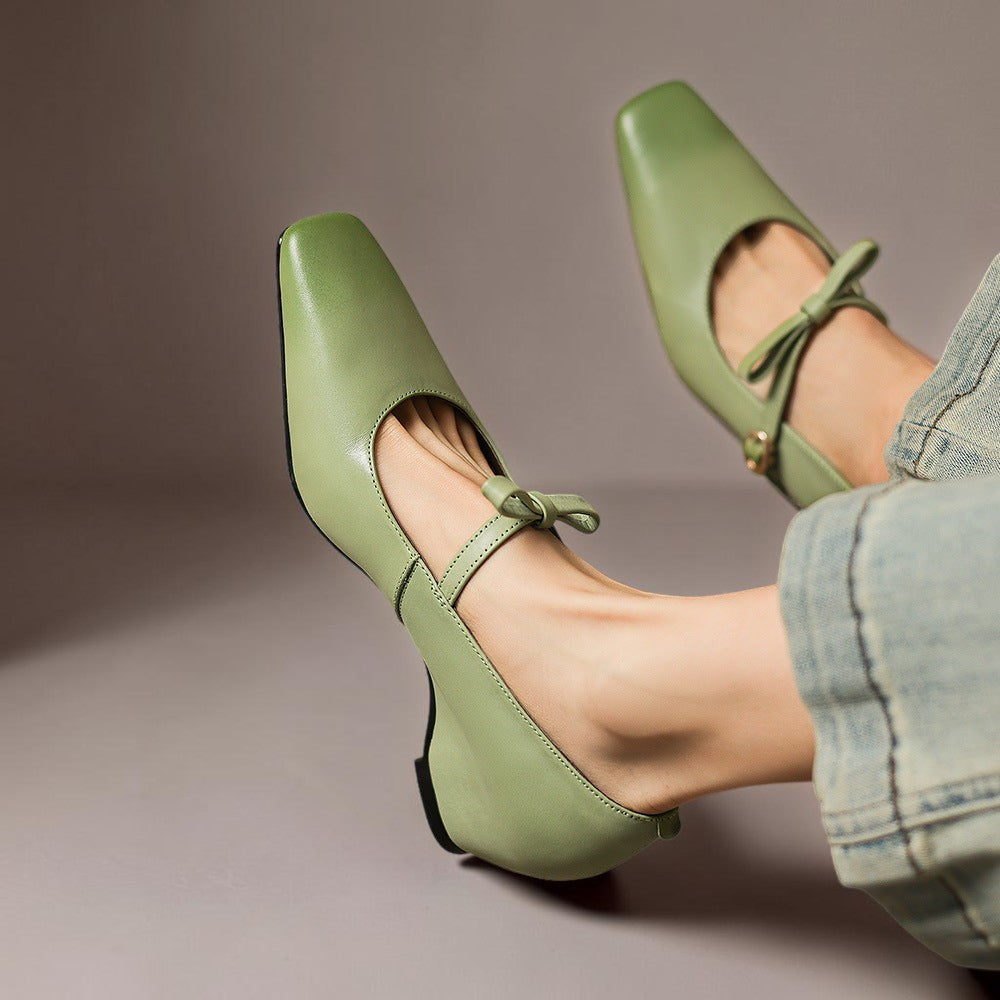 Bryony | Bow-Strap Mary Jane Pump