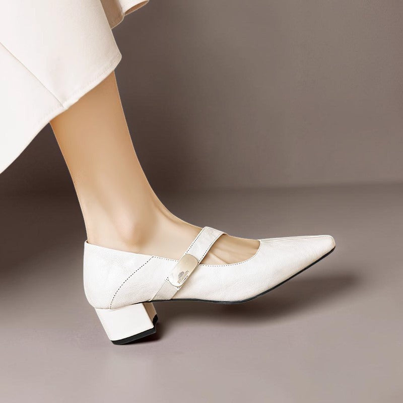Quera | Chiseled Square-Toe Mary Jane Pump