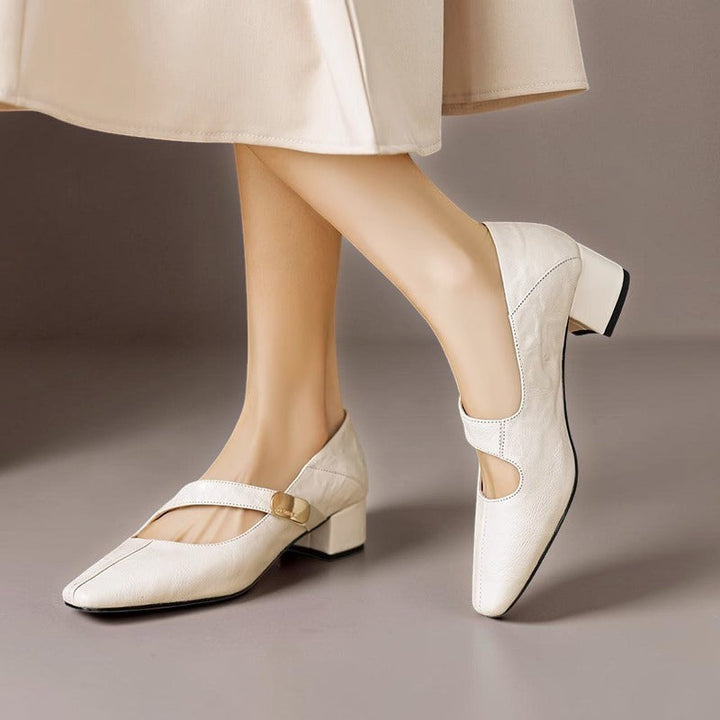Quera | Chiseled Square-Toe Mary Jane Pump