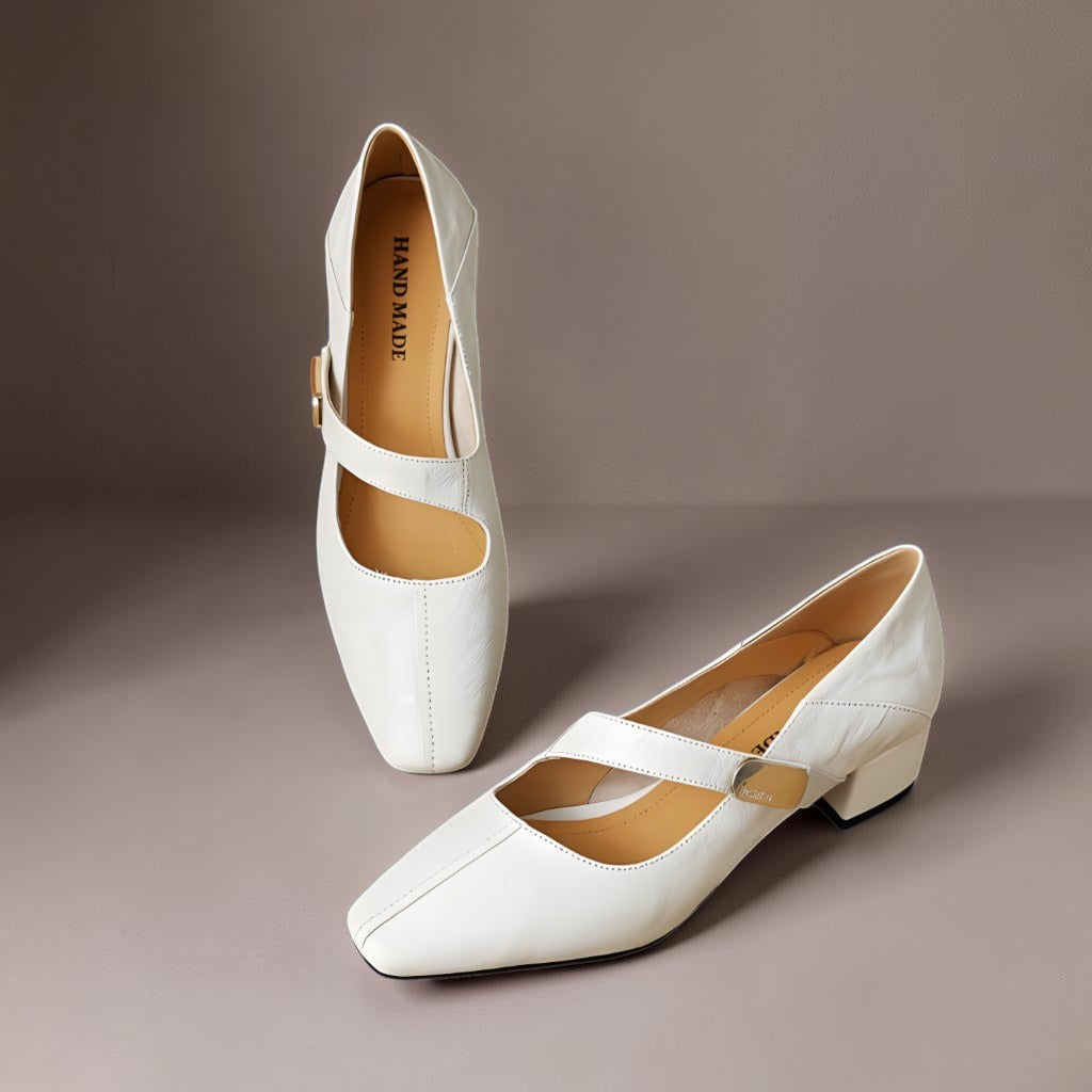 Quera | Chiseled Square-Toe Mary Jane Pump