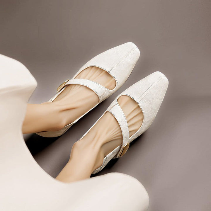 Quera | Chiseled Square-Toe Mary Jane Pump