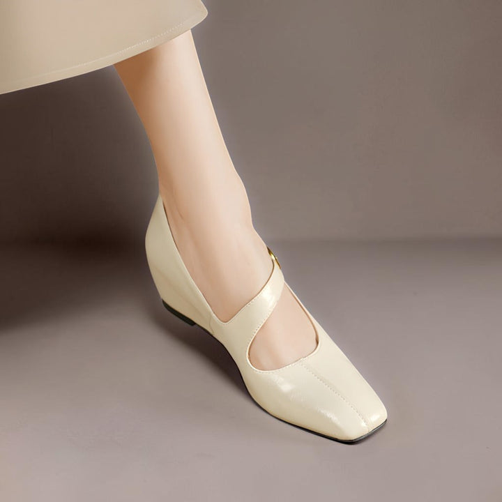 Viora | Genuine Leather Mary Jane Heels
