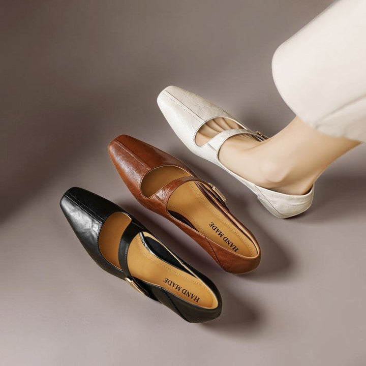 Quera | Chiseled Square-Toe Mary Jane Pump