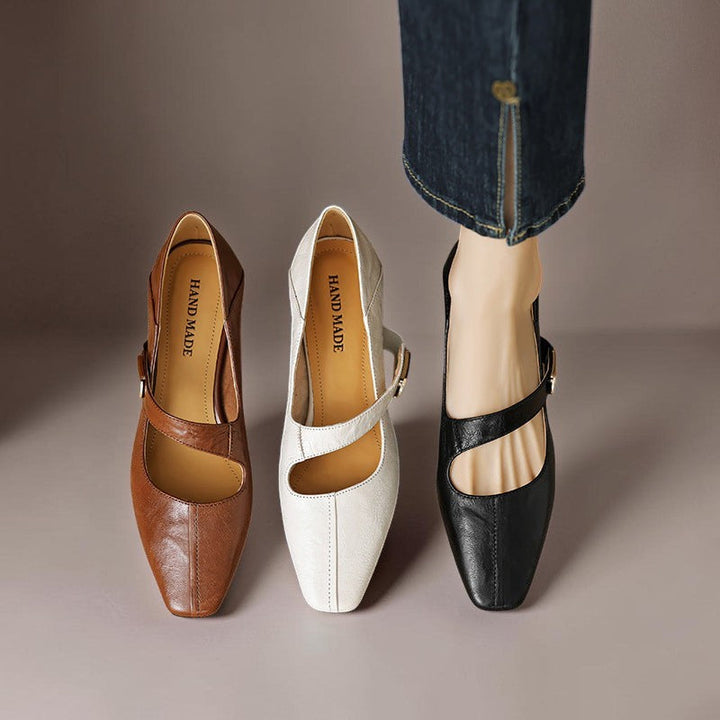 Quera | Chiseled Square-Toe Mary Jane Pump