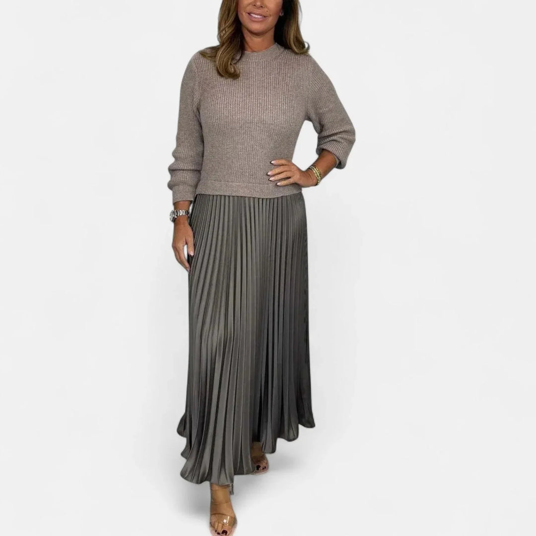 Isa - Women's Long Sleeve Maxi Dress