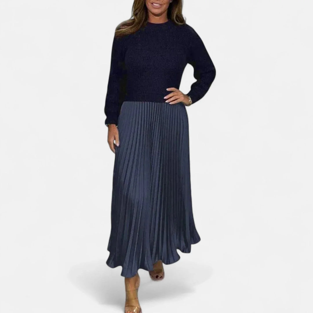 Isa - Women's Long Sleeve Maxi Dress