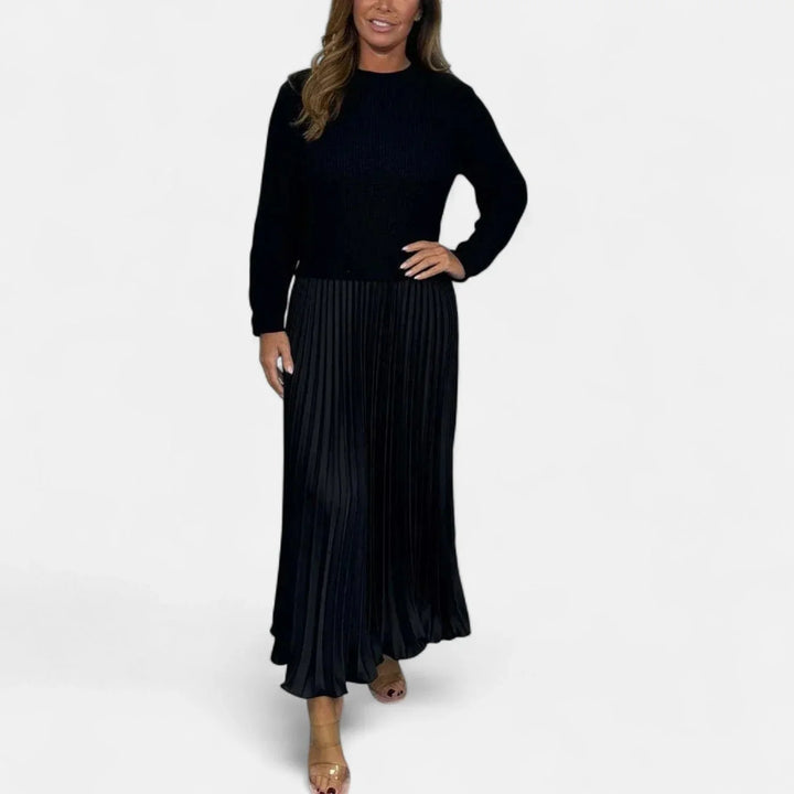 Isa - Women's Long Sleeve Maxi Dress