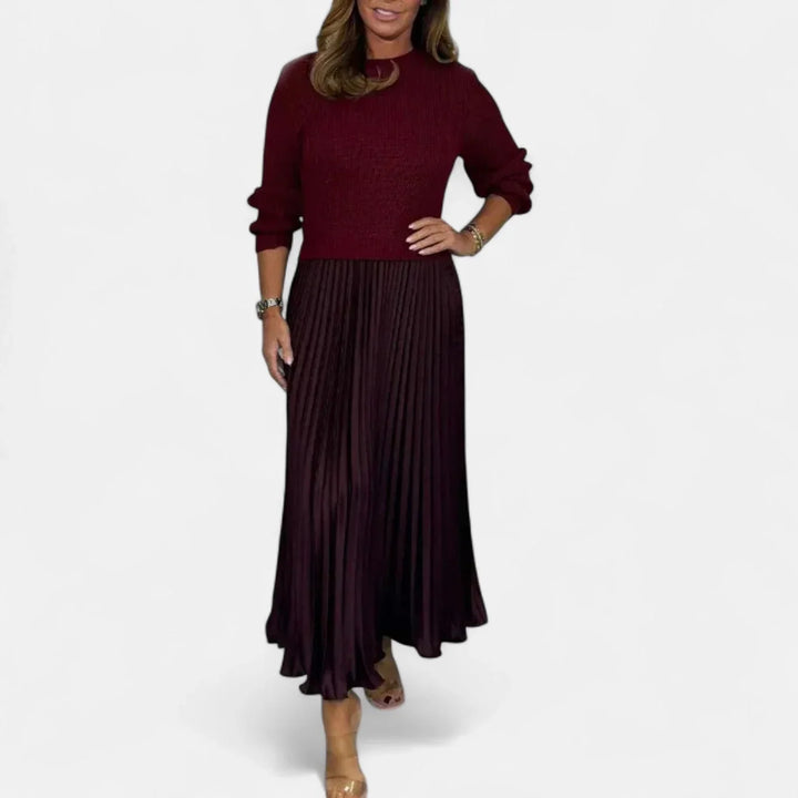 Isa - Women's Long Sleeve Maxi Dress