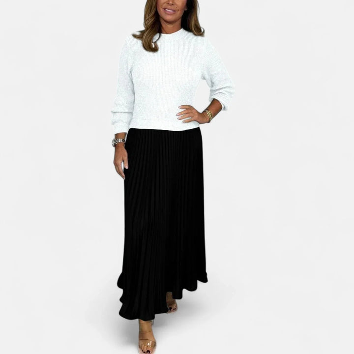 Isa - Women's Long Sleeve Maxi Dress