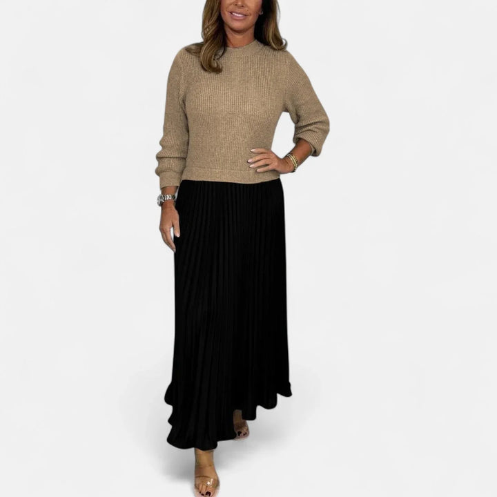 Isa - Women's Long Sleeve Maxi Dress