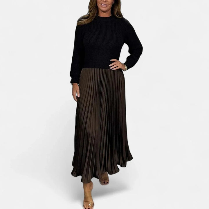 Isa - Women's Long Sleeve Maxi Dress