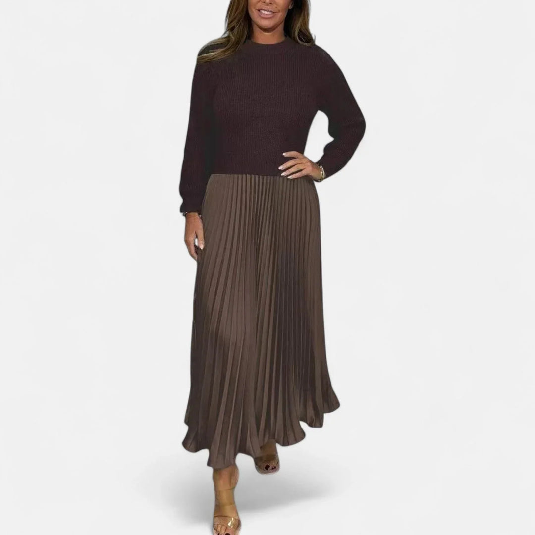 Isa - Women's Long Sleeve Maxi Dress